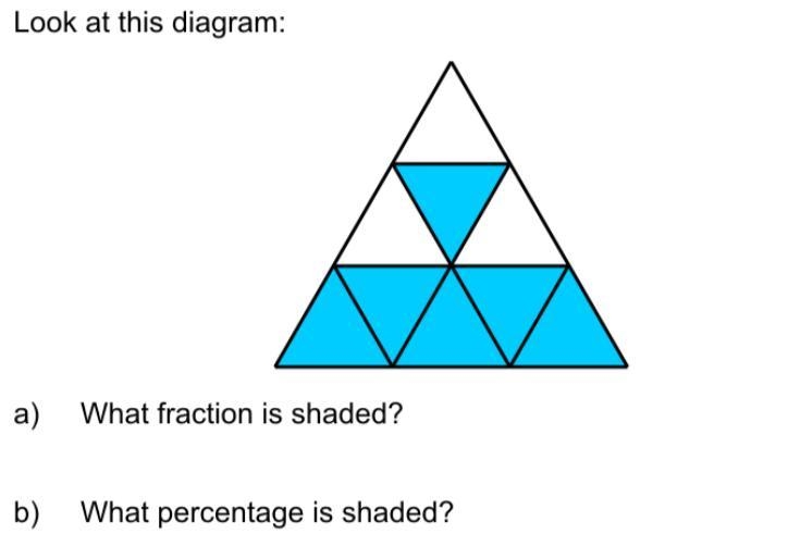 Look at this diagram A: what fraction is shaded B:What Percentage Is Shaded 6/9 is-example-1