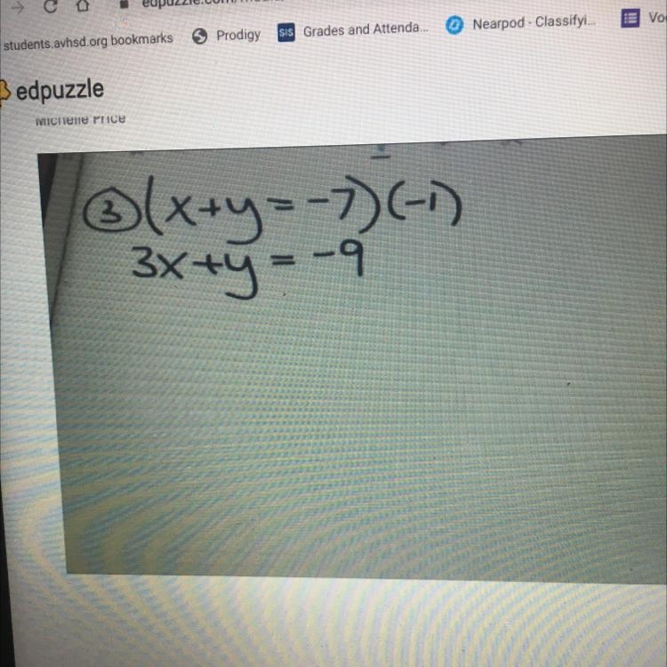 What is the new equation 1 when youmultiply by -1?-example-1