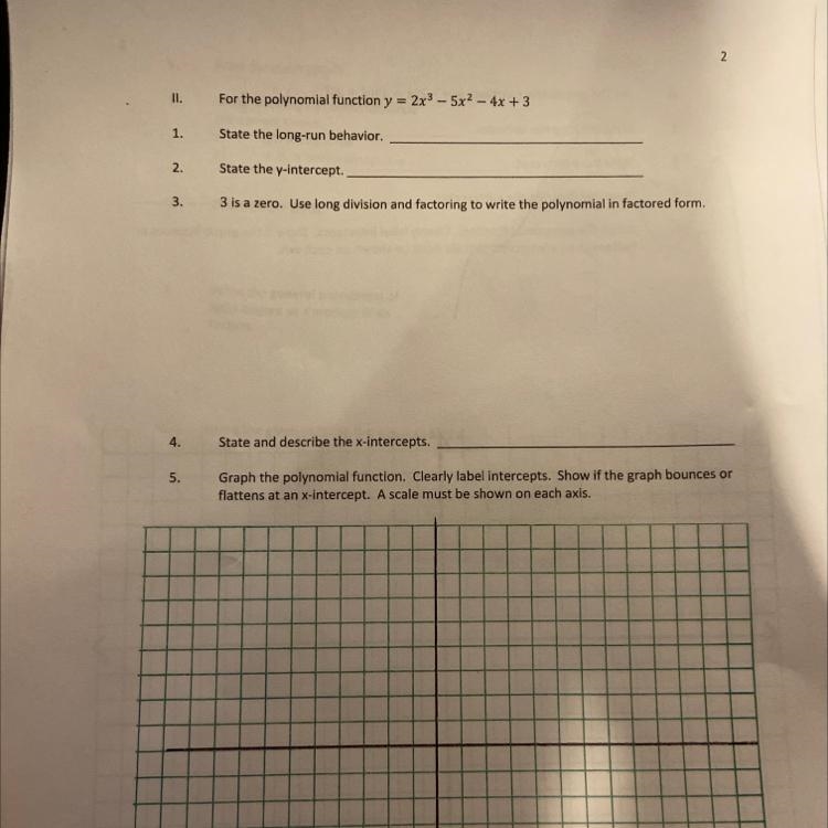 For the polynomial function y = 2x^3 - 5x^2 - 4x + 3-example-1