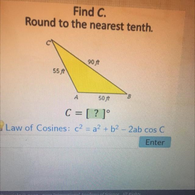 Find C round to the nearest tenth.-example-1