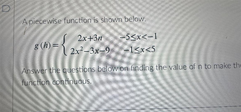 Which is the first step?Evaluate the first equation for x = -5.O Evaluate the second-example-1