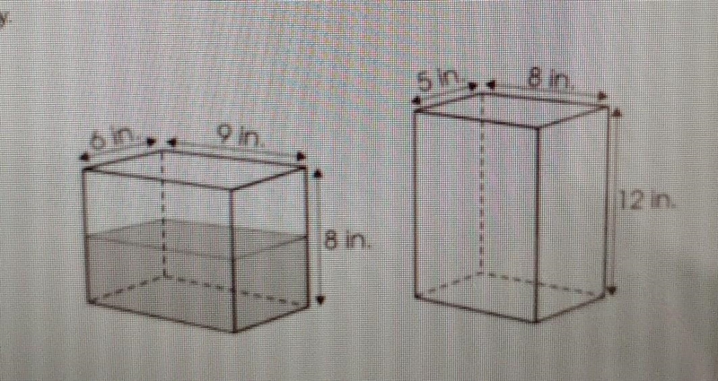 The first tank shows is half filled with water. The water from first tank is poured-example-1