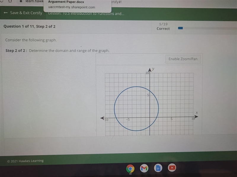 How do I do domin and range on a graph-example-1