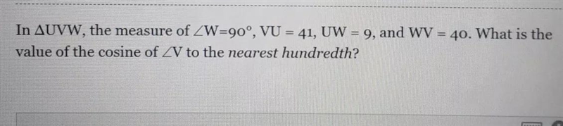 What is the value of the cosine of v to the nearest hundredth.-example-1