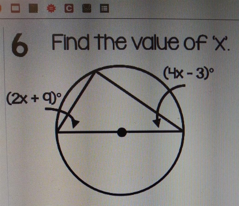 Find the value of x ​-example-1