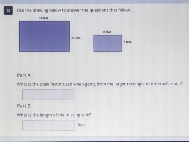 Use the drawing below to answer the question that follows.Part A What is the scale-example-1