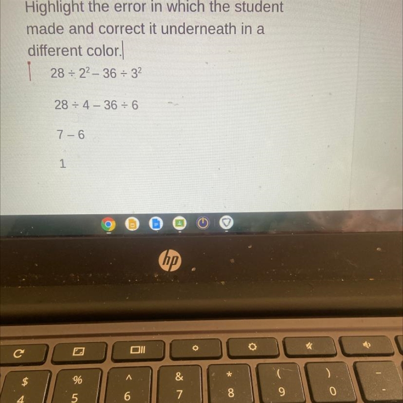 Highlight the error in which the student made and correct it underneath in a different-example-1