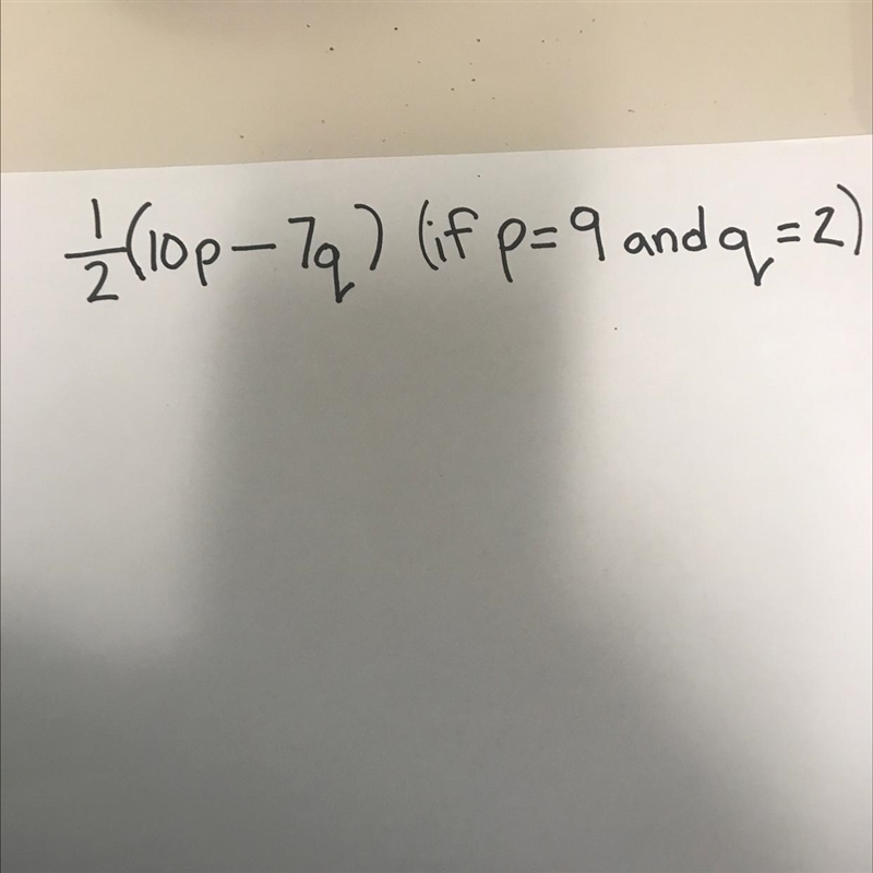 I’m not sure how to solve this problem Evaluate each expression given the variable-example-1