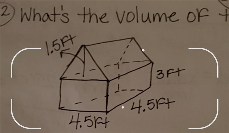 Volume of the house?​-example-1