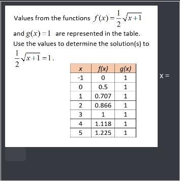 I need help with this question What does x = ?-example-1