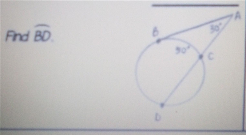 Please help me find BD. angle A is 30° and BC is 50°-example-1