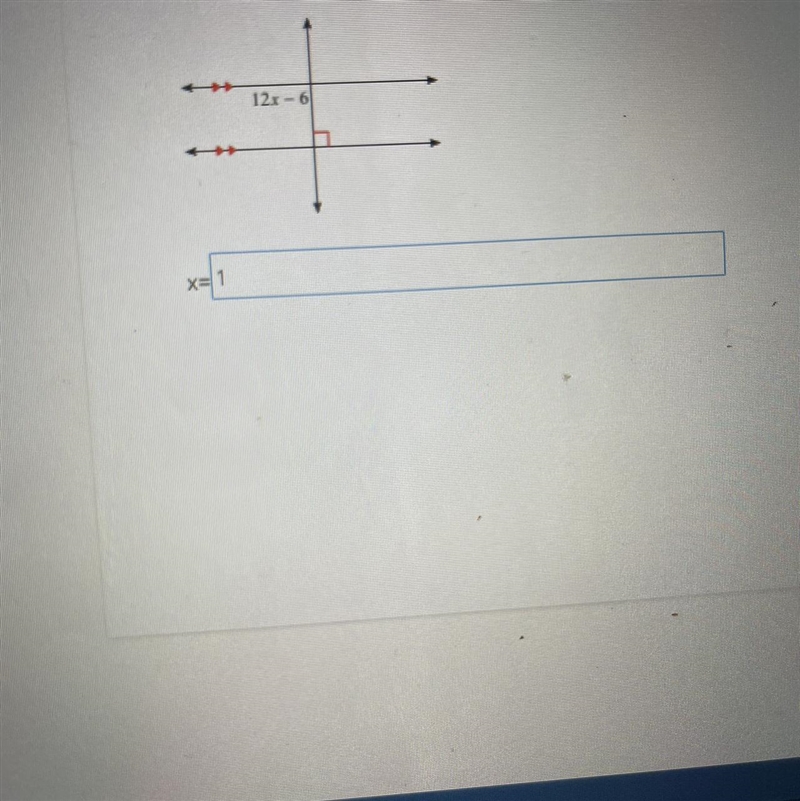 Solve for x 12x-6 need answer please-example-1