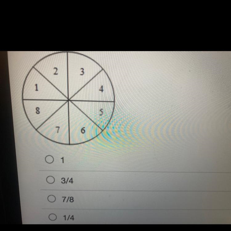 An experiment consists of spinning the spinner shown. All outcomes are equally likely-example-1