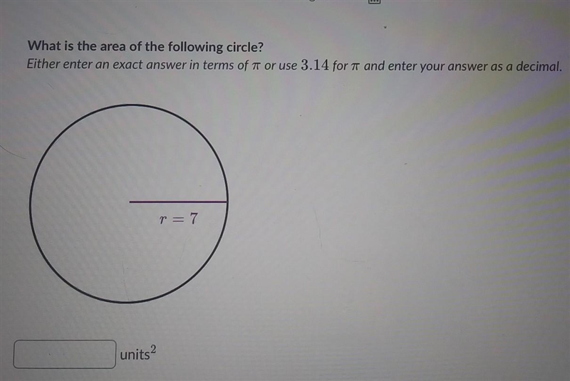 Pls help on area of circle​-example-1