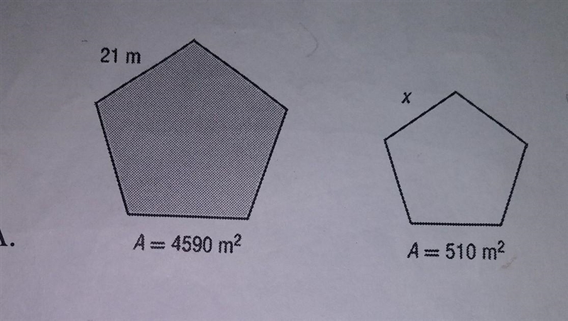 for each pair of similar figures use the given areas to find the scale factor from-example-1