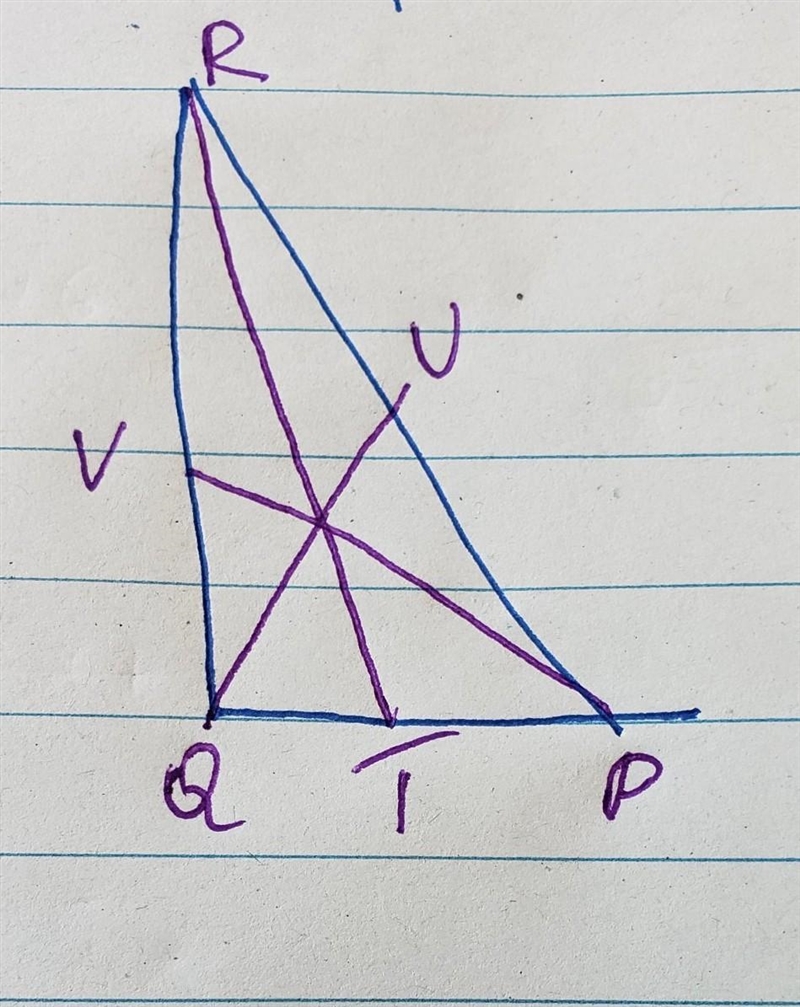 If RT is median and TP = 2x+1 and TQ = 3x-5, calculate the value of x-example-1