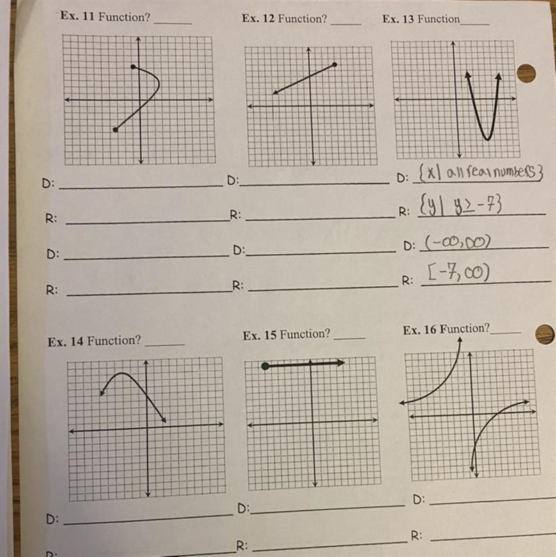 #12 and #14 Domain and range in interval notation, and as an inequality-example-1