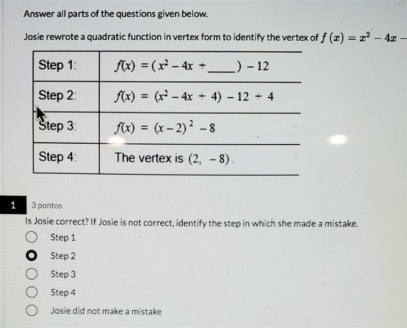 part A i already answer i only need part BPART B : IF JOSIE IS NOT CORRECT, FIX HER-example-1