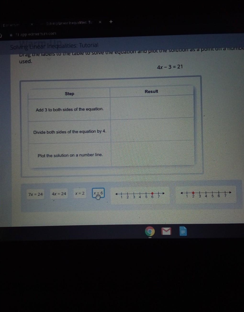 drag the labels to the table to solve the equation in a process solution as a point-example-1