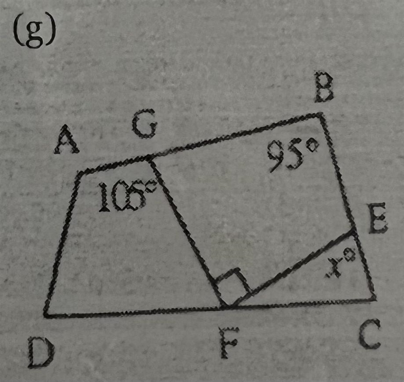 Find the value of x and give reasoning in the following image-example-1