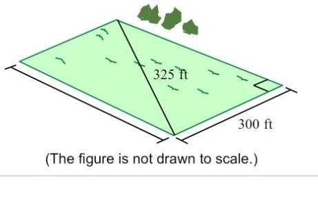 what is the length of the rectangular plot of land shown? How are the lengths of the-example-1