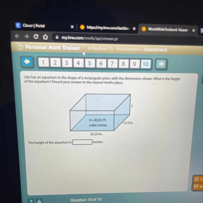 L=12.5 W=32.25 Volume=8223.75-example-1