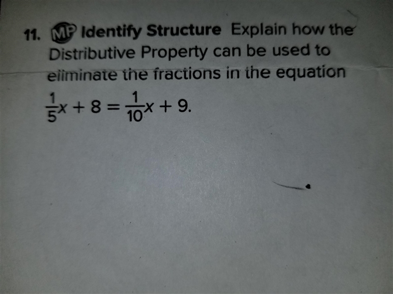 Explain how the distributive property can be used to eliminate the fractions in the-example-1