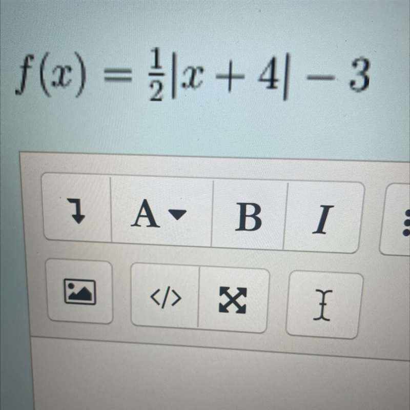 Make a sketch of the graph the absolute value equation.Be sure to label the increments-example-1