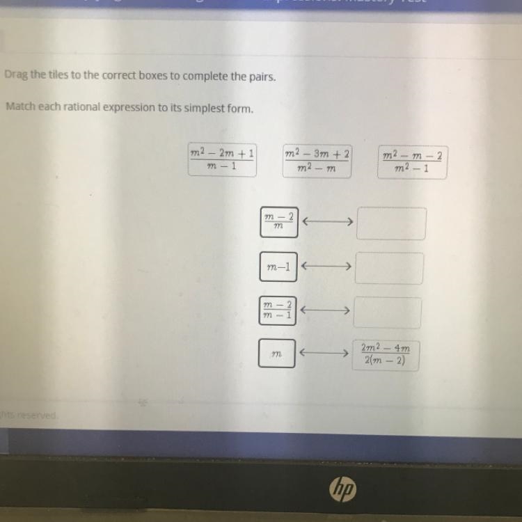 *Need Help*Match each rational expression to its simplest form.-example-1