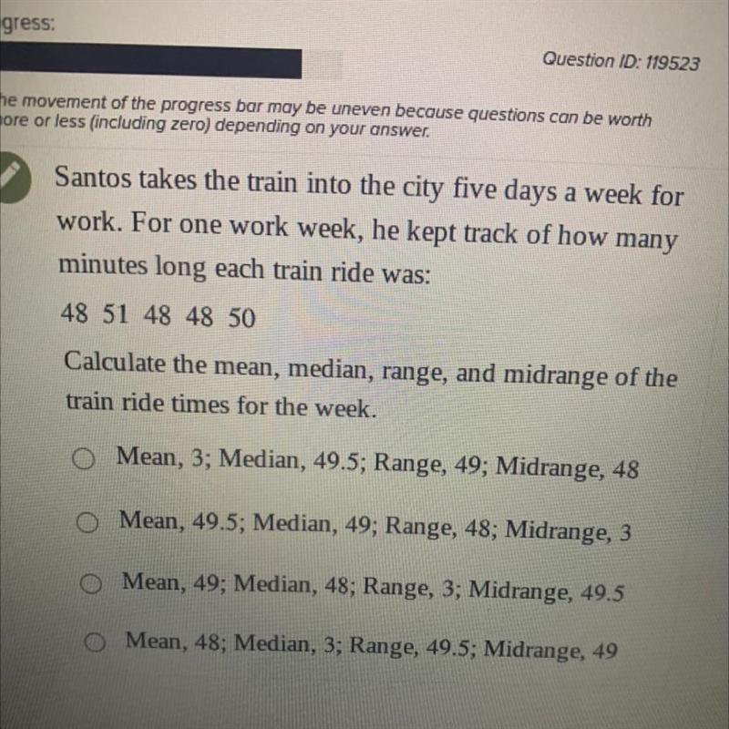 Santos takes the train into the city five days a week for work. For one work week-example-1