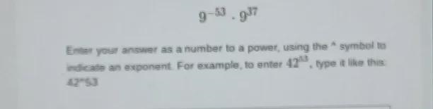 9-53 . 937 Enter your answer as a number to a power using the symbol to indicate an-example-1