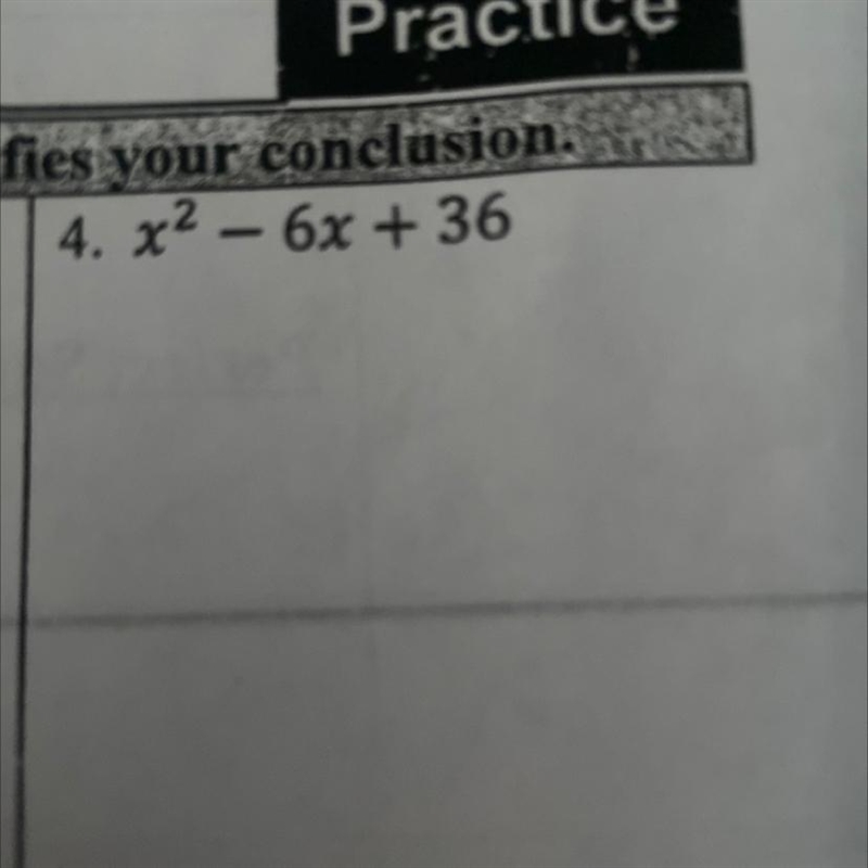 State if the following are perfect square trinomials. Show work that justifies your-example-1