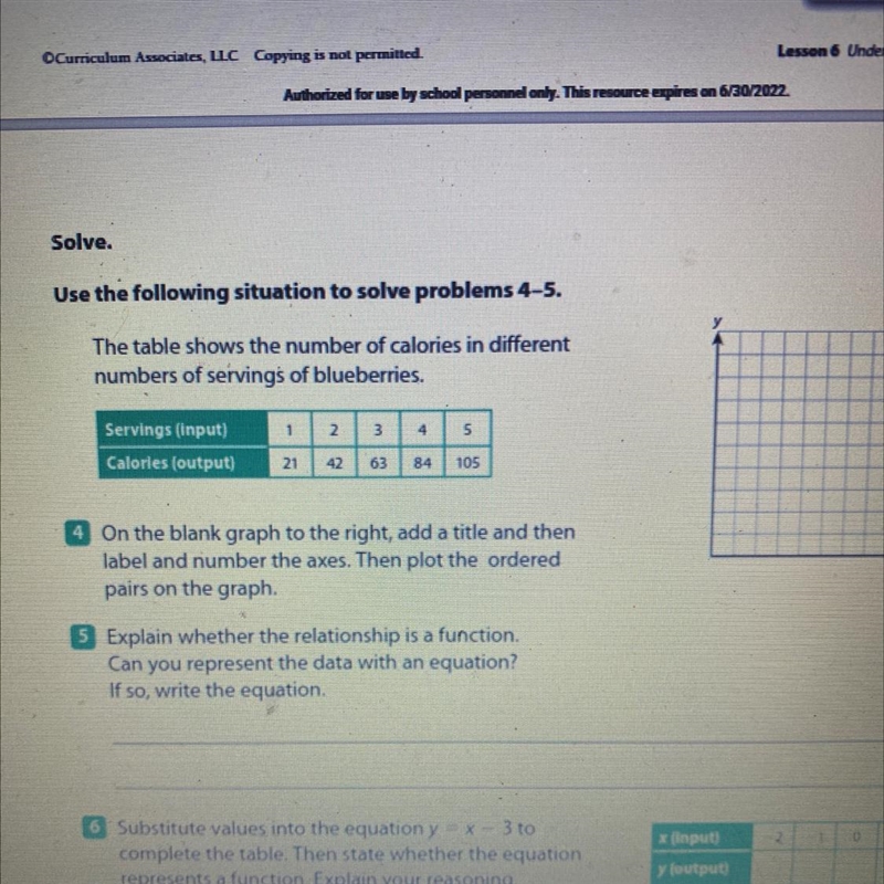 Need help with this math problem questions 4 and 5 go together-example-1