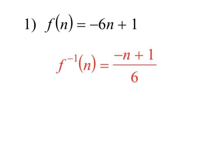 What are the steps to get from the og equation (black) to its inverse (red)?-example-1