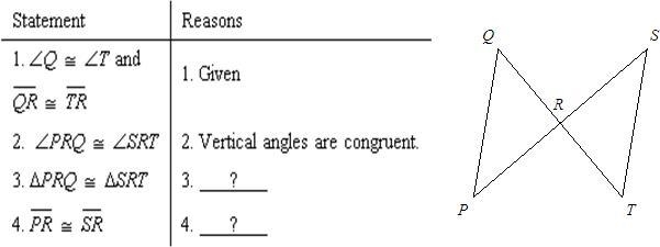 Supply the missing reasons to complete the proof. Given: Q=T and QR=TR Prove: PR=SR-example-1