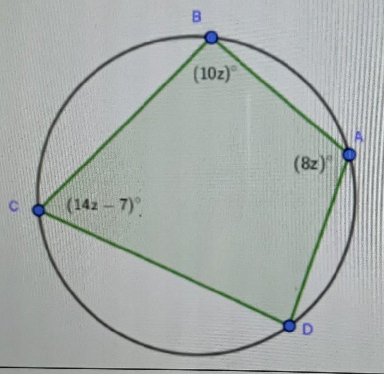 Find the angle measures of the inscribed quadrilateralm-example-1