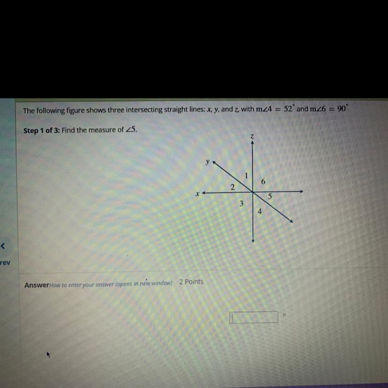 Find the measures of <5, <3, and which two angles are complementary to <1?-example-1