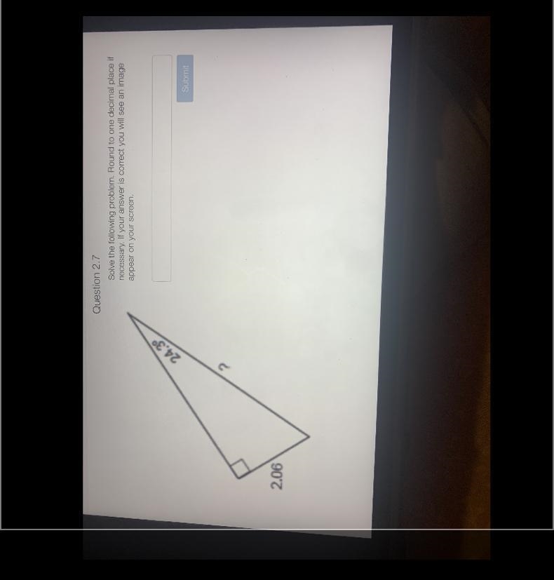 (Right angle) Trigonometry Help me find the X value please!-example-1