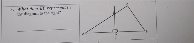 What does ED represent in the diagram to the right-example-1