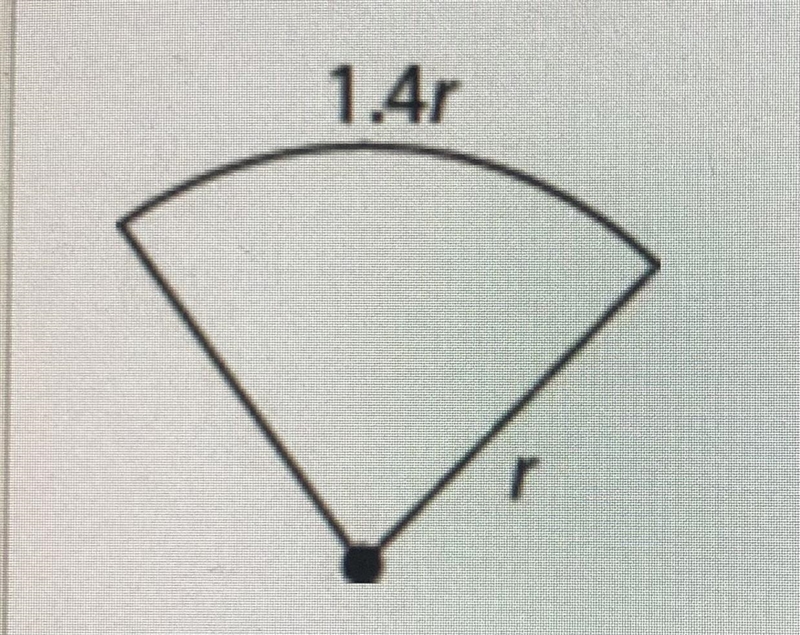 a windshield wiper sweeps out a circular sector with radius r inches, and arc length-example-1