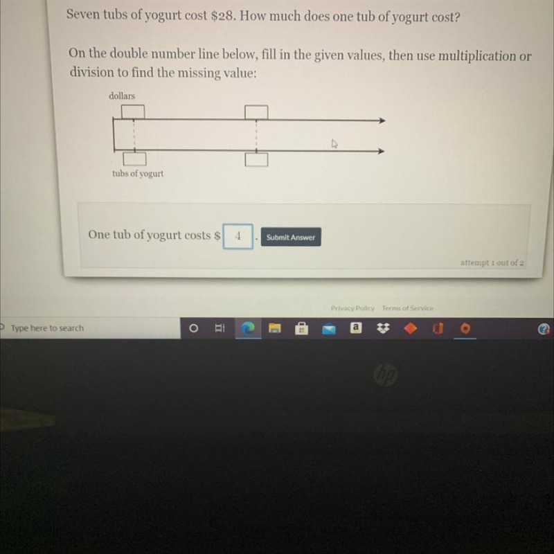 I know the answer is 4 but I need to know what goes in the four empty boxes-example-1