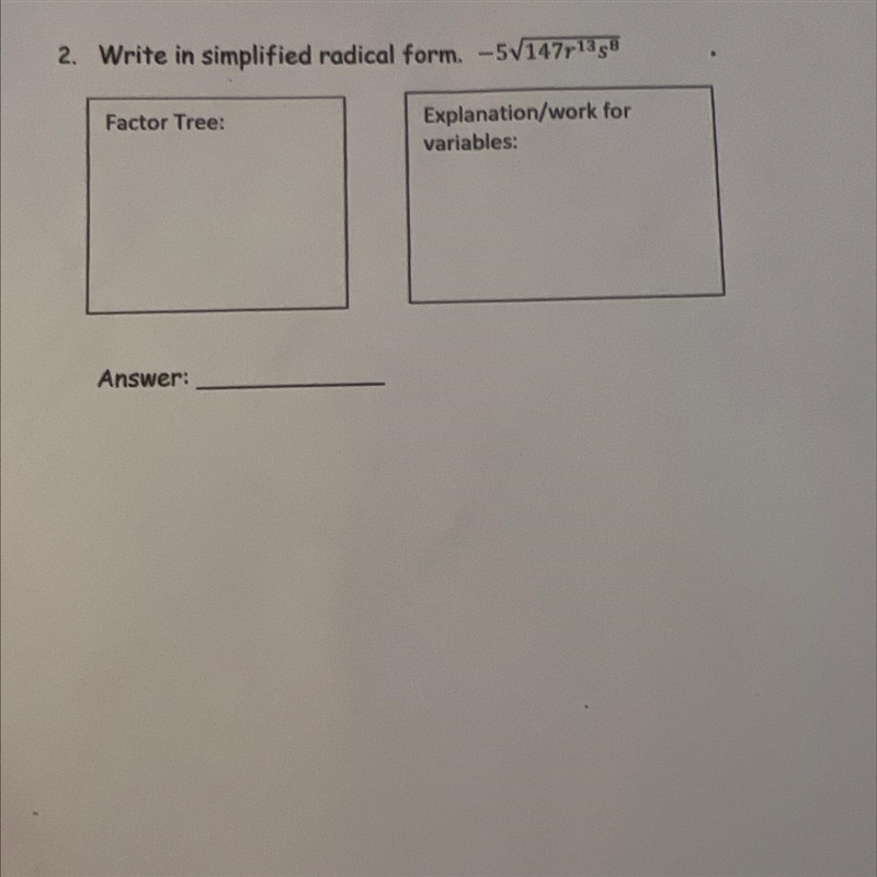 Not a timed or graded assignment. Please draw factor tree and show explanation / work-example-1