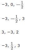 What are the zeros of the polynomial y = (x − 3)(x + 3)(2x − 1)?-example-1