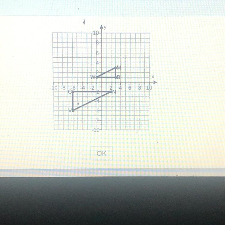 For the graph to the right, describe the composition of transformations that maps-example-1