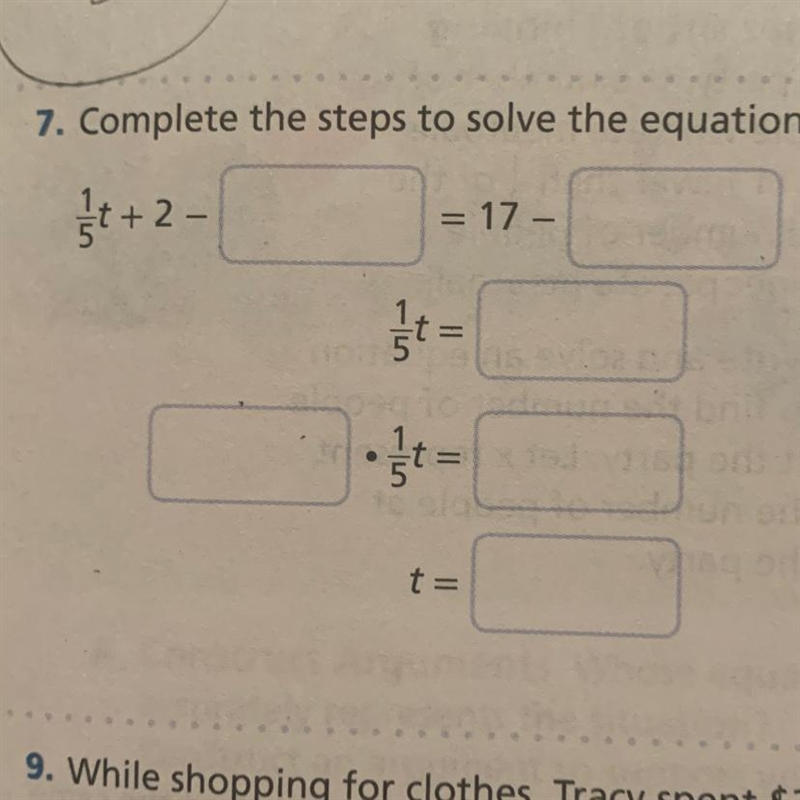 Complete the steps to solve the equation-example-1