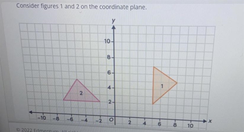 Which sequence of transformations maps figure one onto figure 2Figure one is mapped-example-1