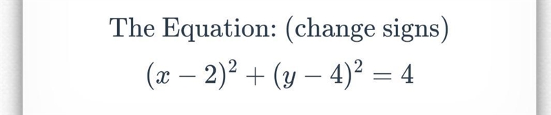 Determine the equation of the graphed circle below!Equation should look like the example-example-1