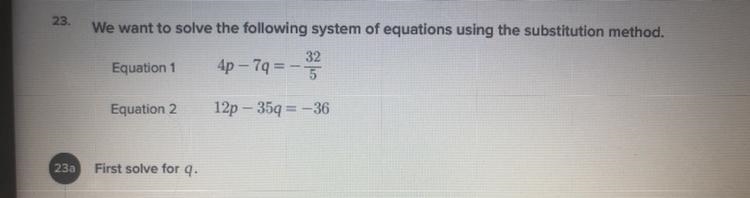 Plz help math question solve for q equation is in pic-example-1