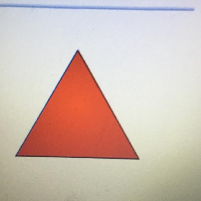 Each side of the triangle shown has the same length. if the perimeter of the triangle-example-1