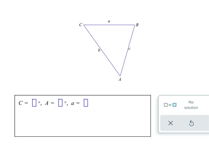 Consider a triangle ABC like the one below. Suppose that b=46, c=51, andB=42°. (The-example-1